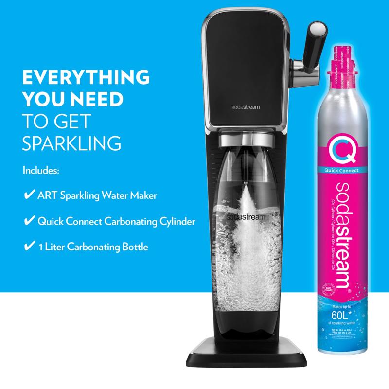 SodaStream ART Machine Black 1 L Soda Maker 1 pk, Pack of 2