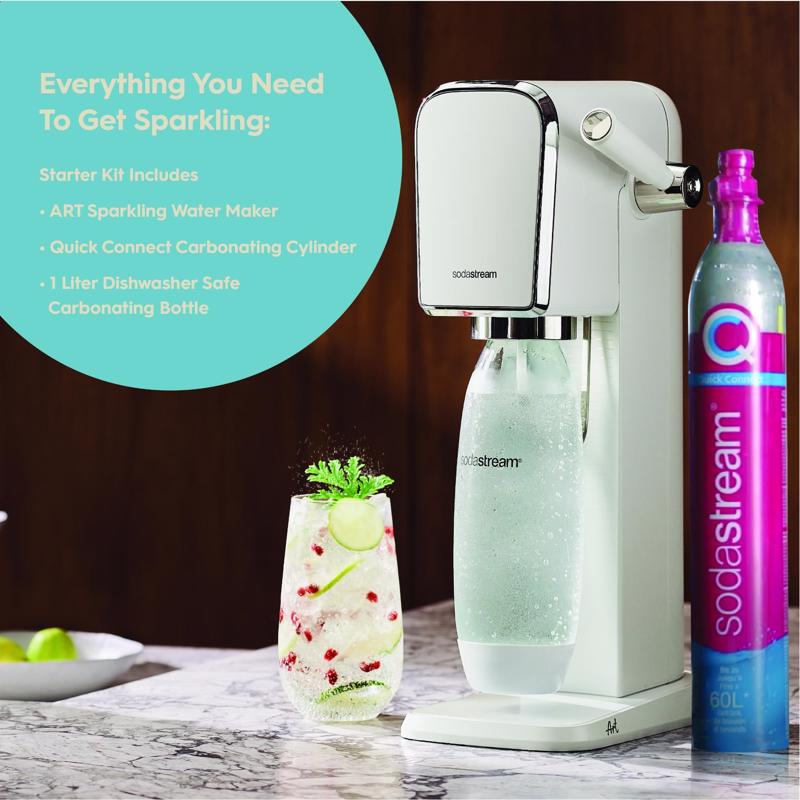 SodaStream ART Machine White 1 L Soda Maker 1 pk, Pack of 2