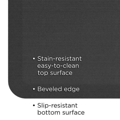 Gel Pro 20 in. W X 30 in. L Charcoal Polyurethane Foam Anti-Fatigue Mat