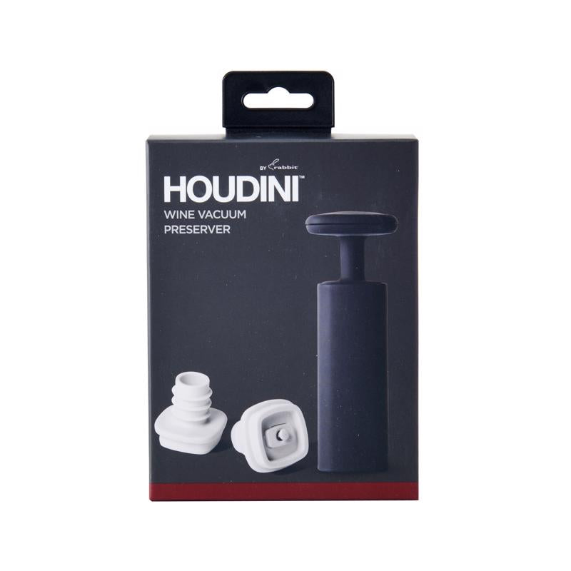 Houdini Black Silicone Vacuum Pump and Stopper Set