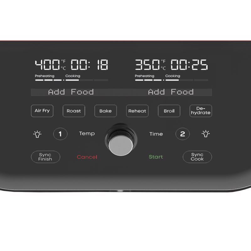 Instant Vortex Dual Basket Black 8 qt Programmable Digital Air Fryer