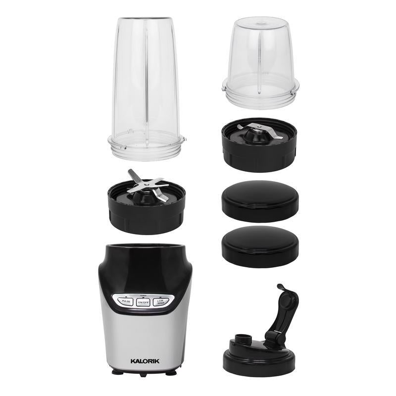 Kalorik Black/Silver Plastic Nutrition Blender Set 34 oz 3 speed