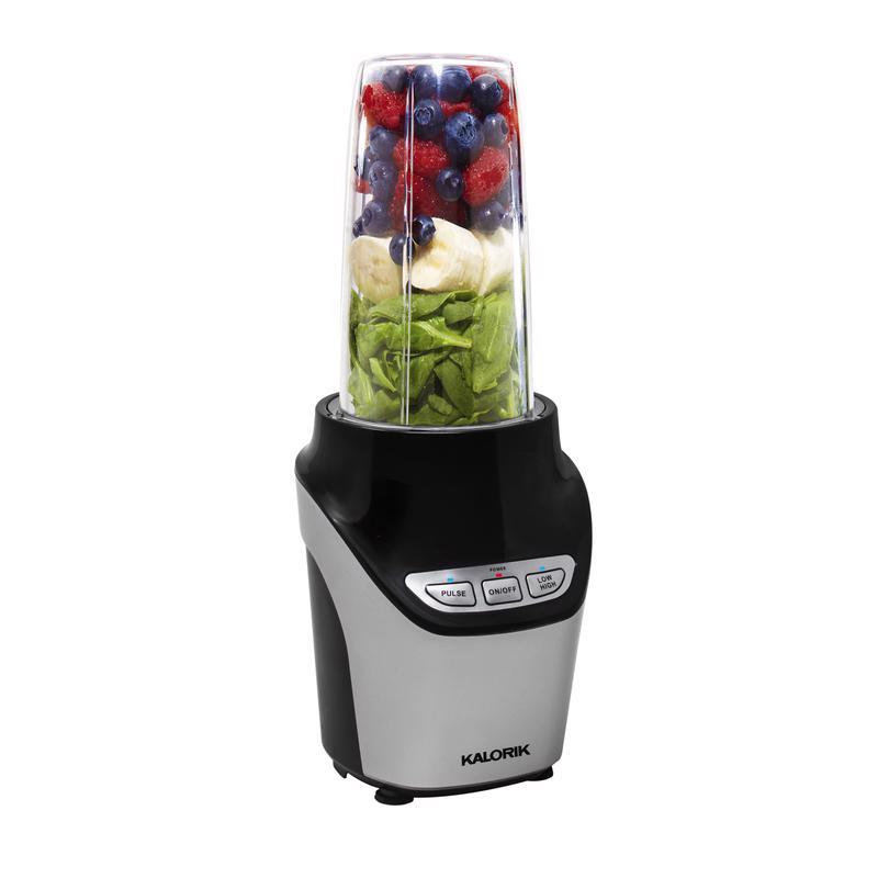 Kalorik Black/Silver Plastic Nutrition Blender Set 34 oz 3 speed