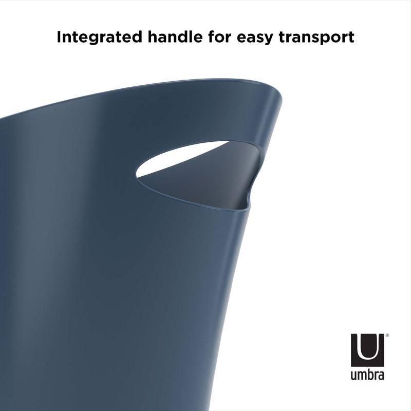 Umbra 2 gal Blue Polypropylene Modern Trash Can, Pack of 6