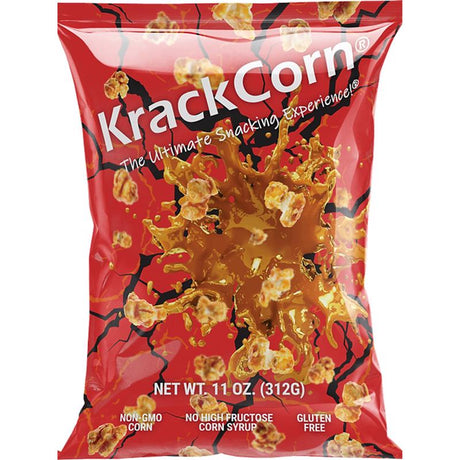 KrackCorn Popcorn 11 oz Bagged, Pack of 6