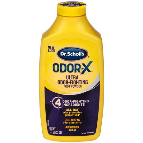Dr Scholl's Odor-X Boot/Foot Powder 6.25 oz, Pack of 3