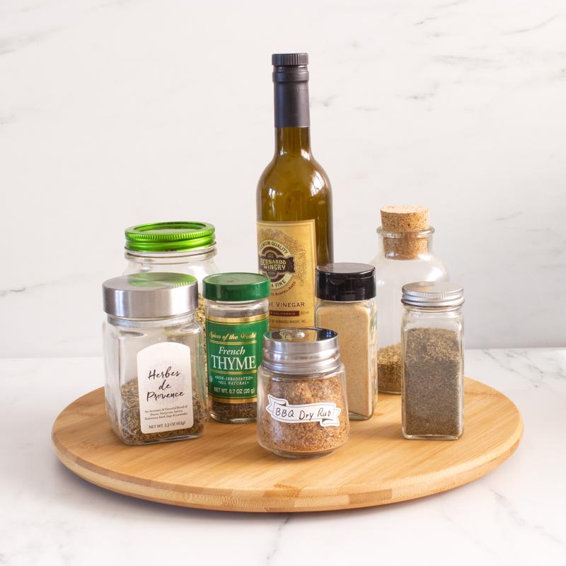 Totally Bamboo TB Home Brown 1 in. H X 14 in. D Bamboo Lazy Susan, Pack of 6