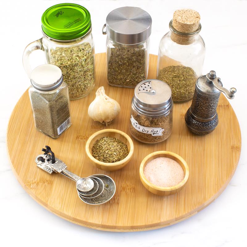 Totally Bamboo TB Home Brown 1 in. H X 14 in. D Bamboo Lazy Susan, Pack of 6