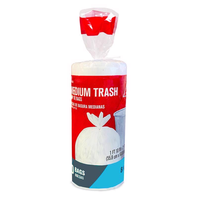 Ace 8 gal No Scent Kitchen Trash Bags Flap Tie 40 pk, Pack of 12