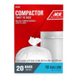 Ace 18 gal No Scent Compactor Bags Twist Tie 20 pk, Pack of 6