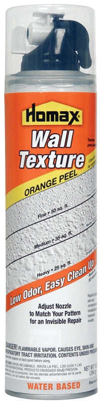 Homax 4091-06 Orange Peel Wall Texture, Liquid, Ether, Gray/White, 10 oz Aerosol Can