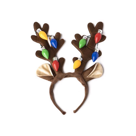Lotsa Lites LED Antlers Headband 1 pk, Pack of 24