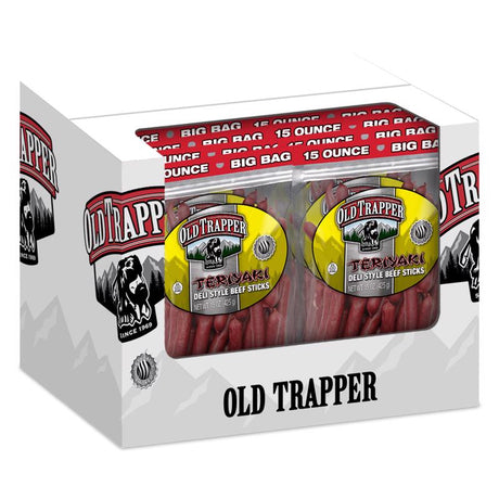 Old Trapper Teriyaki Beef Deli Sticks 15 oz Bagged