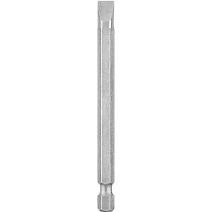 DEWALT DW2040 Power Bit, #10 Drive, Slotted Drive, 1/4 in Shank, Hex Shank, 3-1/2 in L, Tool Steel