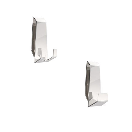 Better Living Facet 3.38 in. H X 1.25 in. W X 1.5 in. L Silver Bath Hook