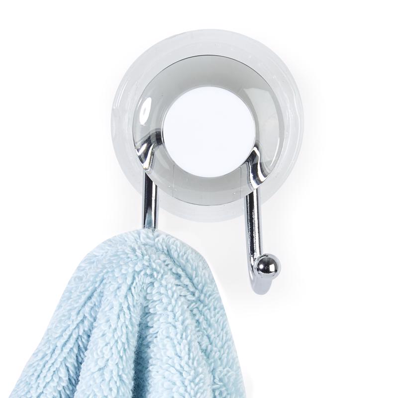 Better Living Impress 3 in. H X 2.25 in. W X 2 in. L Gray Double Suction Hook