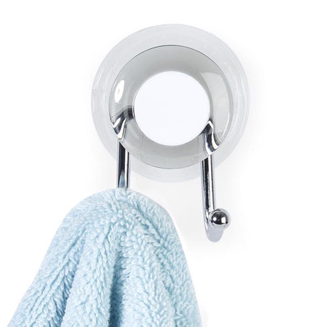 Better Living Impress 3 in. H X 2.25 in. W X 2 in. L Gray Double Suction Hook