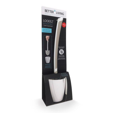 Better Living Looeez Toilet Bowl Brush & Holder White