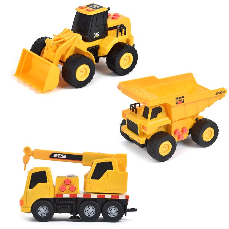 Sunny Days Maxx Action Mini Construction Vehicles Multicolored, Pack of 6