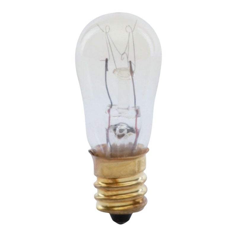 Feit Electric BP6S6 Candle Base Bulb, 6 W, S6 Straight-Sided Lamp, E12 Candelabra Lamp Base, 2700 K Color Temp, Pack of 12