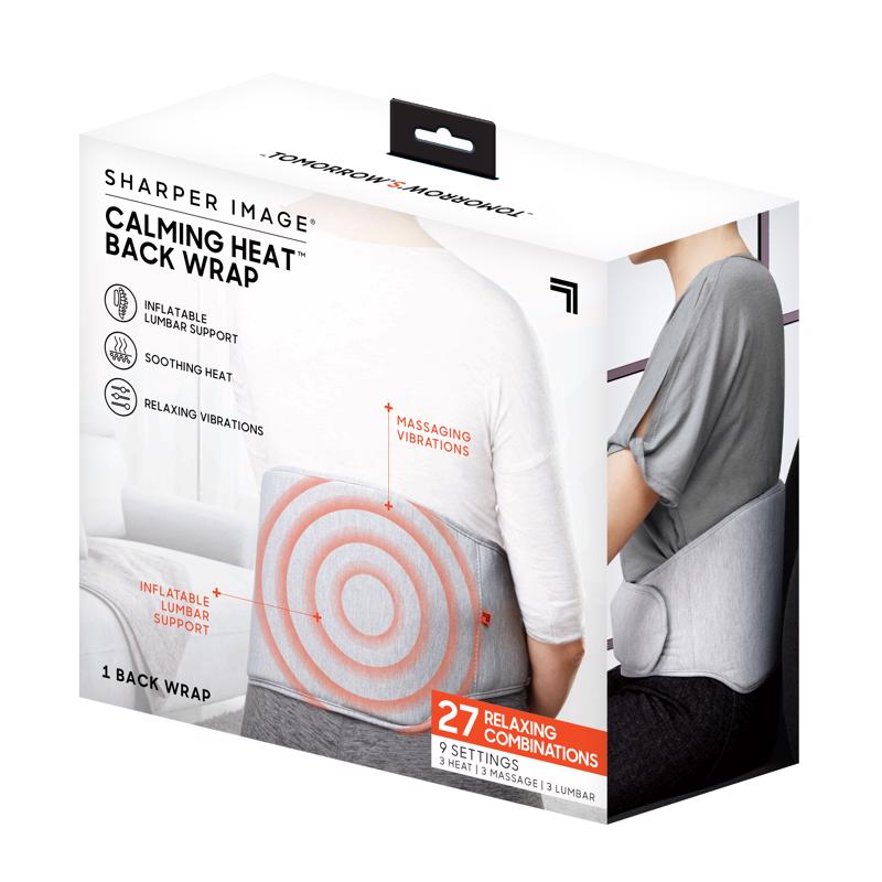 Sharper Image Calming Heat Back Wrap Fabric 1 pk
