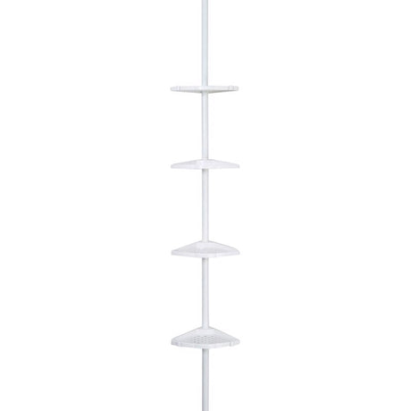 Better Living 24.36  H X 2.5 in. W X 8 in. L White Shower Corner Shelf
