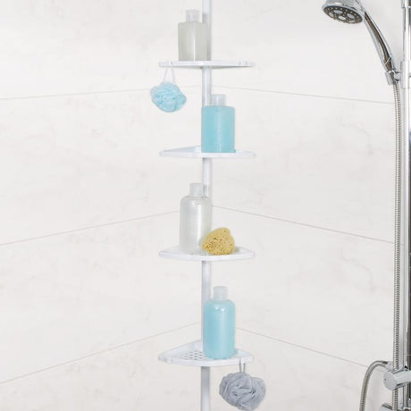 Better Living 24.36  H X 2.5 in. W X 8 in. L White Shower Corner Shelf
