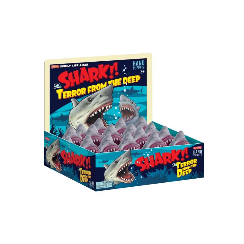 Schylling Shark Hand Puppet Multicolored 1 pc, Pack of 12
