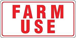 Hy-Ko 20550 Rural/Urban Sign, Farm Use, Red Legend, White Background, Aluminum
