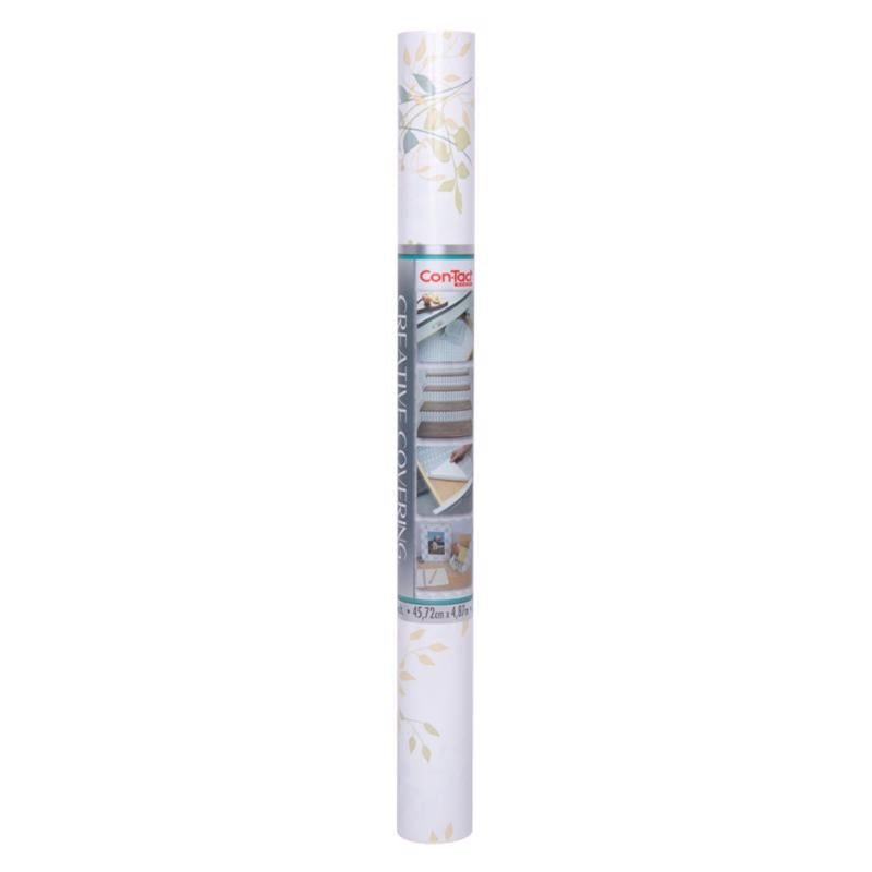 Con-Tact Creative Covering 16 ft. L X 18 in. W Aspen Aloe Acanthus Floral Self-Adhesive Shelf Liner, Pack of 6