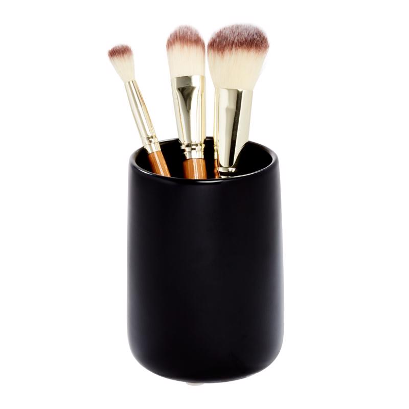 InterDesign Eco Vanity Black Ceramic Tumbler