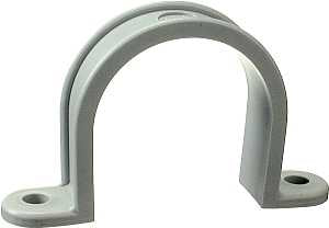 Halex 71215B Conduit Strap, 1-1/2 in, PVC, Gray