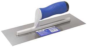 Vulcan 36202 Cement Trowel, 12 in L Blade, 4 in W Blade, Right Angle End, Ergonomic Handle, Plastic Handle