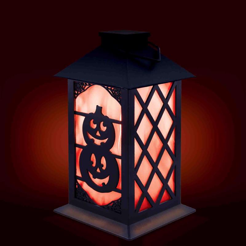 Magic Seasons 8 in. Haunted Flicker Flame Lantern Halloween Decor, Pack of 6