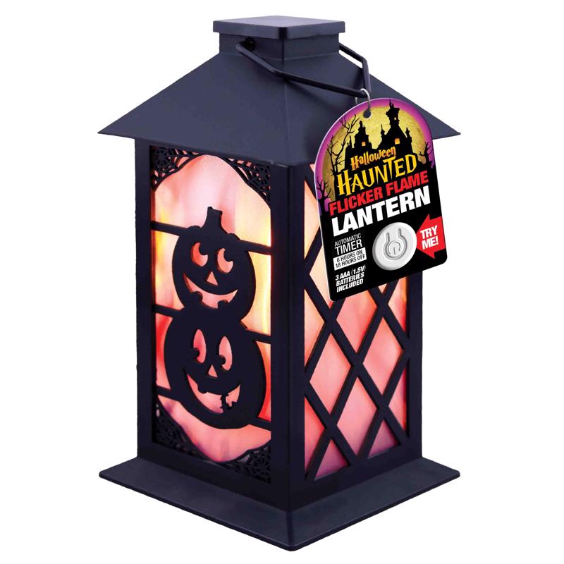 Magic Seasons 8 in. Haunted Flicker Flame Lantern Halloween Decor, Pack of 6