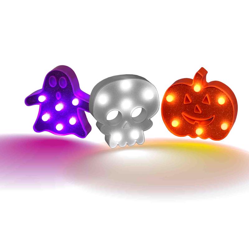 Magic Seasons 4.5 in. LED Spooky Halloween Decor, Pack of 12