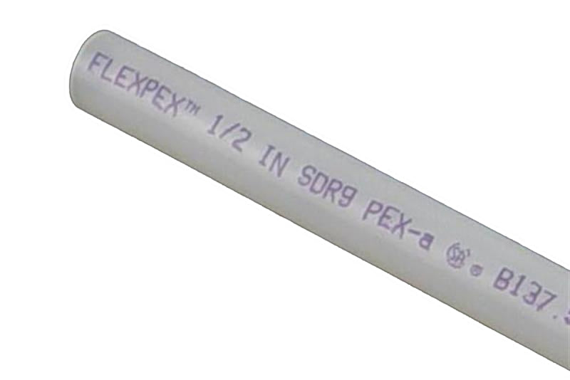 Flair-It SAFEPEX Pro 16051 Straight Stick Pipe Tubing, 1/2 in, PEX-A, White, 5 ft L