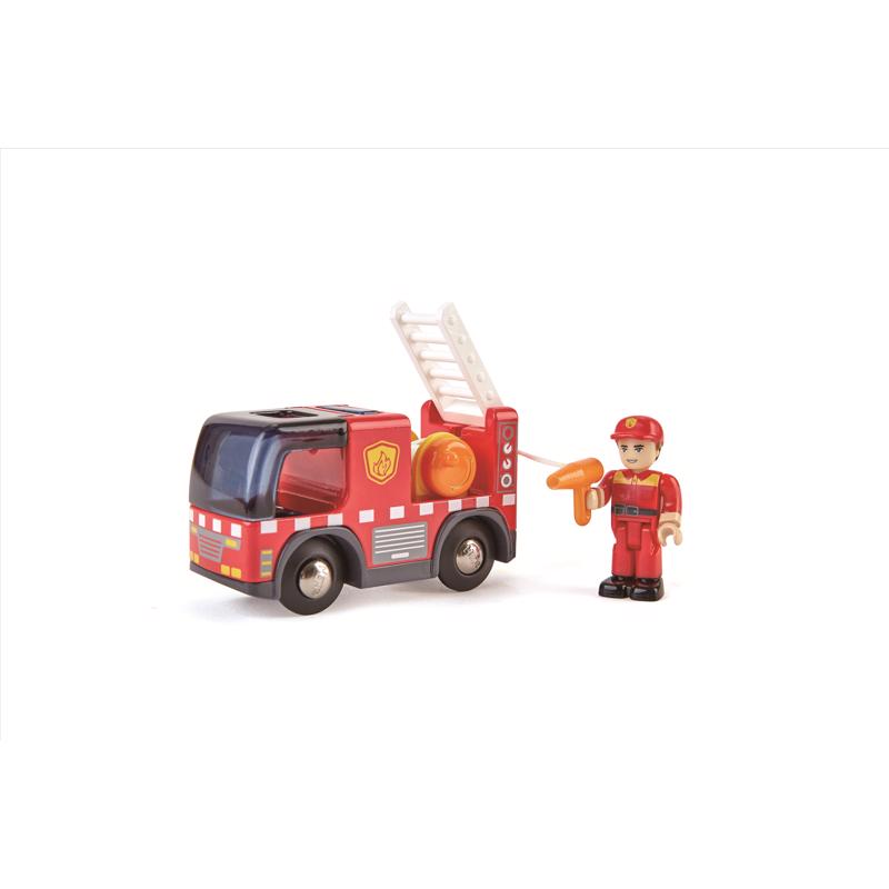 Hape Fire Truck with Siren Multicolored 2 pc