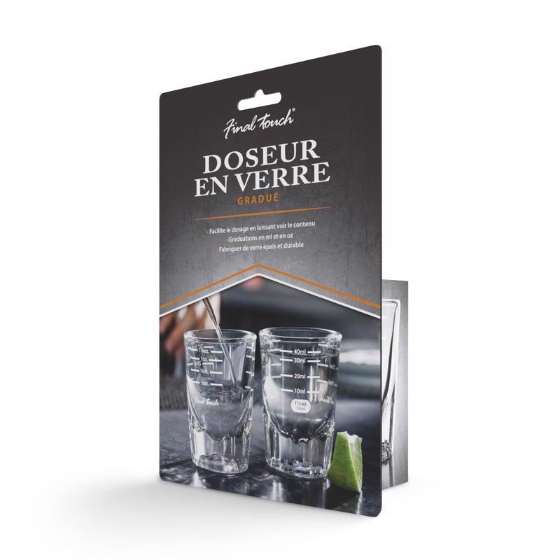 Final Touch 1.5 oz Clear Glass Shot Glass