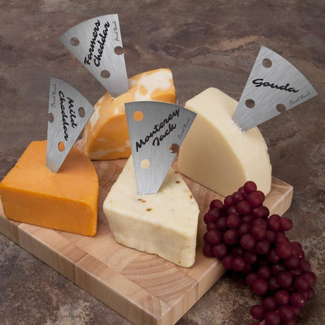 Final Touch Silver Plastic/Stainless Steel Cheese Marker Set