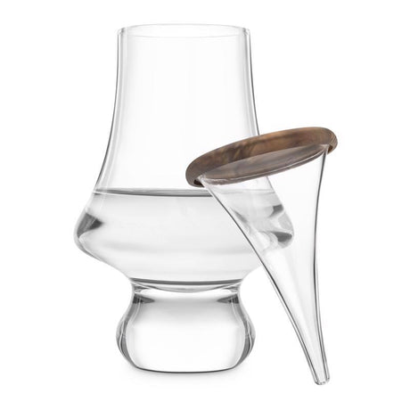 Final Touch 6.5 oz Clear Glass/Silicone Whiskey Dropper Set