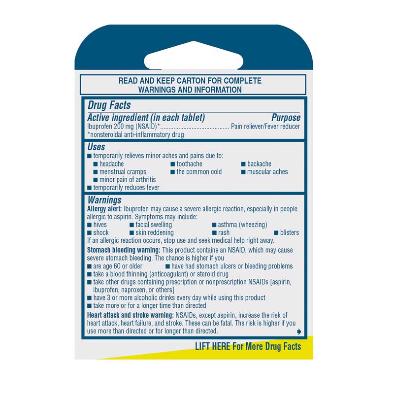 Advil 200 mg Orange Pain Reliever/Fever Reducer 6 pk, Pack of 6