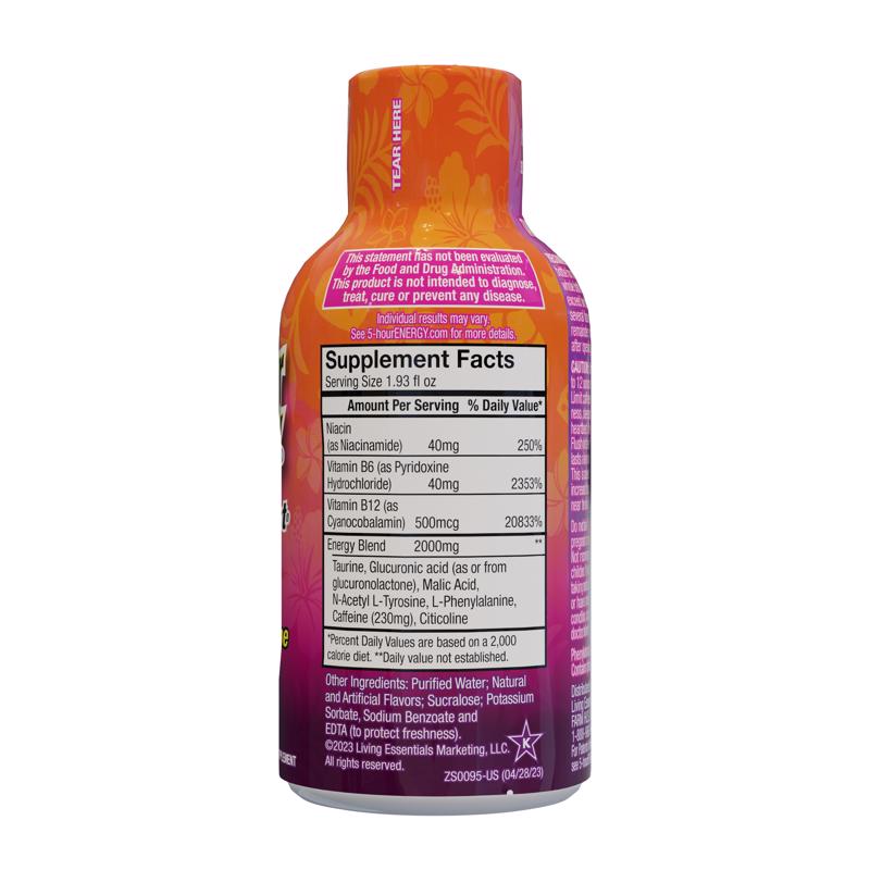 5-hour Energy Hawaiian Breeze Sugar Free Hawaiian Breeze Energy Shot 1.93 oz, Pack of 12