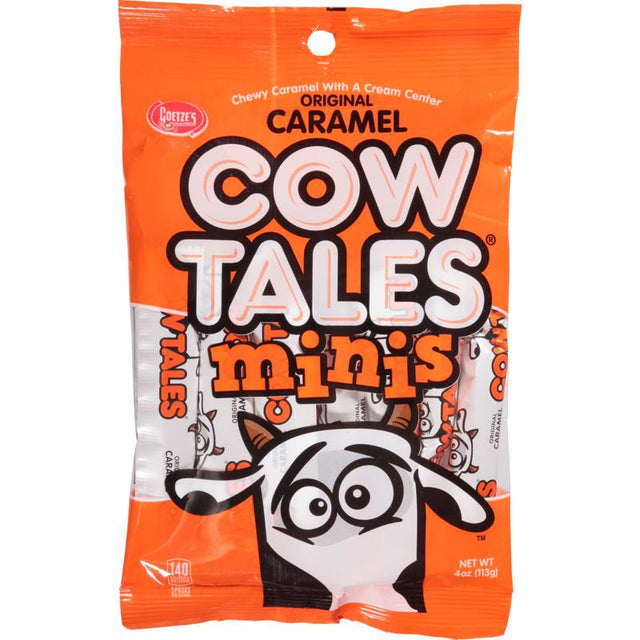 Goetze's Candy Cow Tales Caramel Caramels 4 oz, Pack of 12