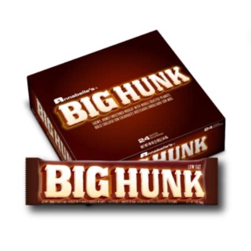 Annabelle's Big Hunk Whole Roasted Peanuts Candy Bar 1.8 oz, Pack of 24