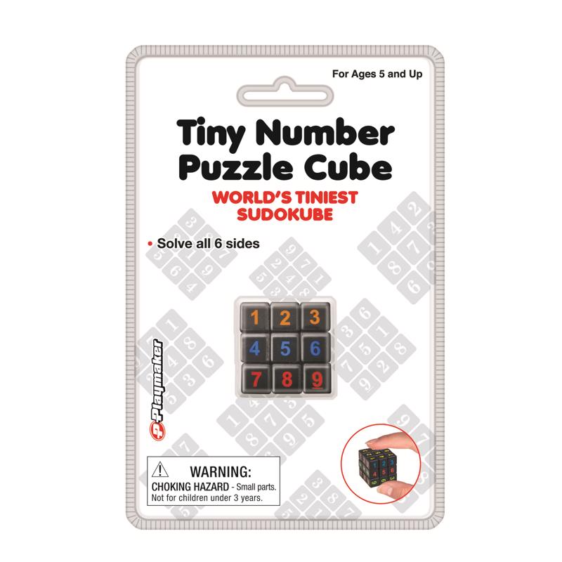 Playmaker Toys Tiny Number Puzzle Cube Multicolored, Pack of 12