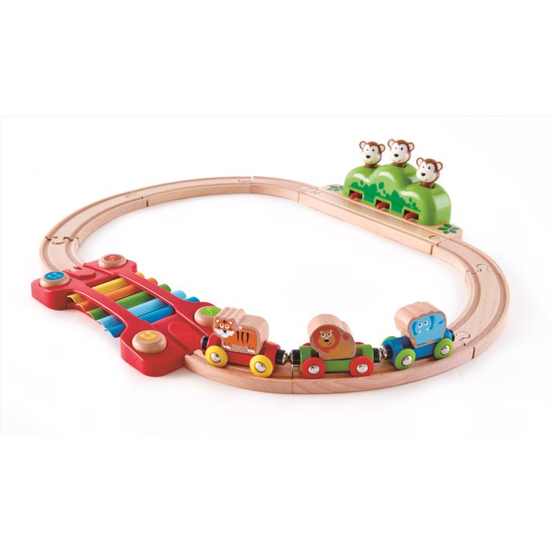 Hape Music/Monkey Train Set Assorted 19 pc