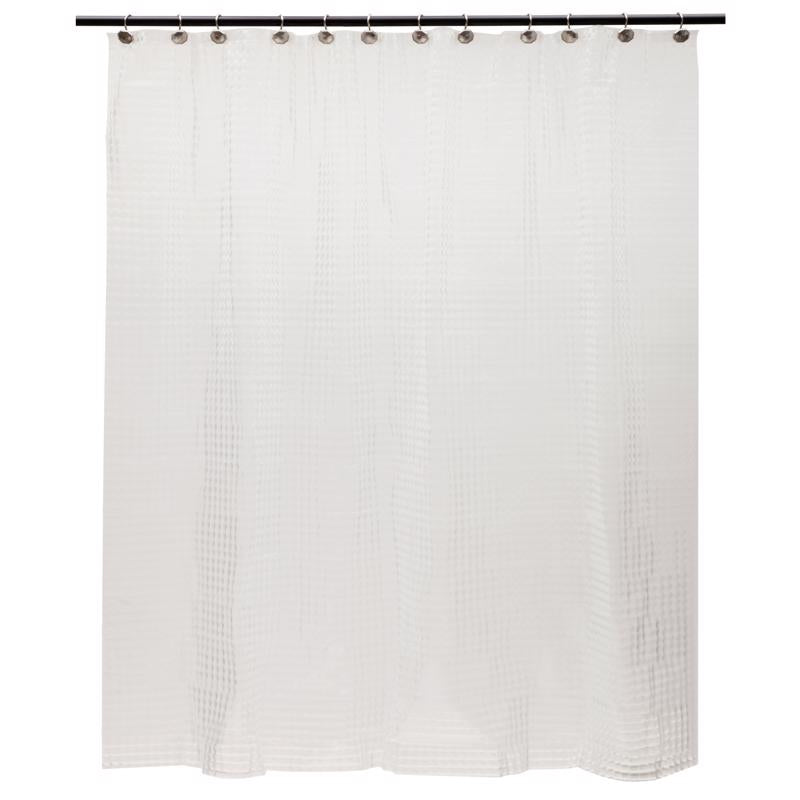 Kenney 72 in. H X 70 in. W Clear Embossed Shower Curtain Liner PEVA