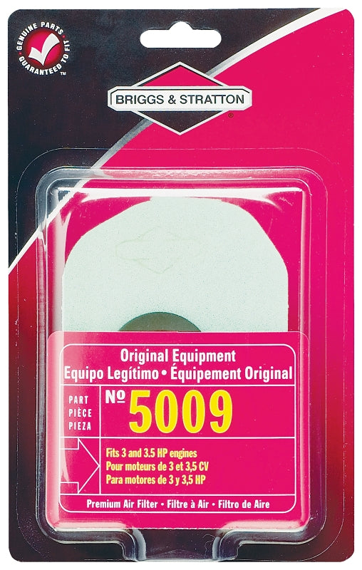 Briggs & Stratton 5099K Air Filter, For: Classic, Sprint, Quattro Engines and 3 to 3.5 hp Lawn Mower Engines