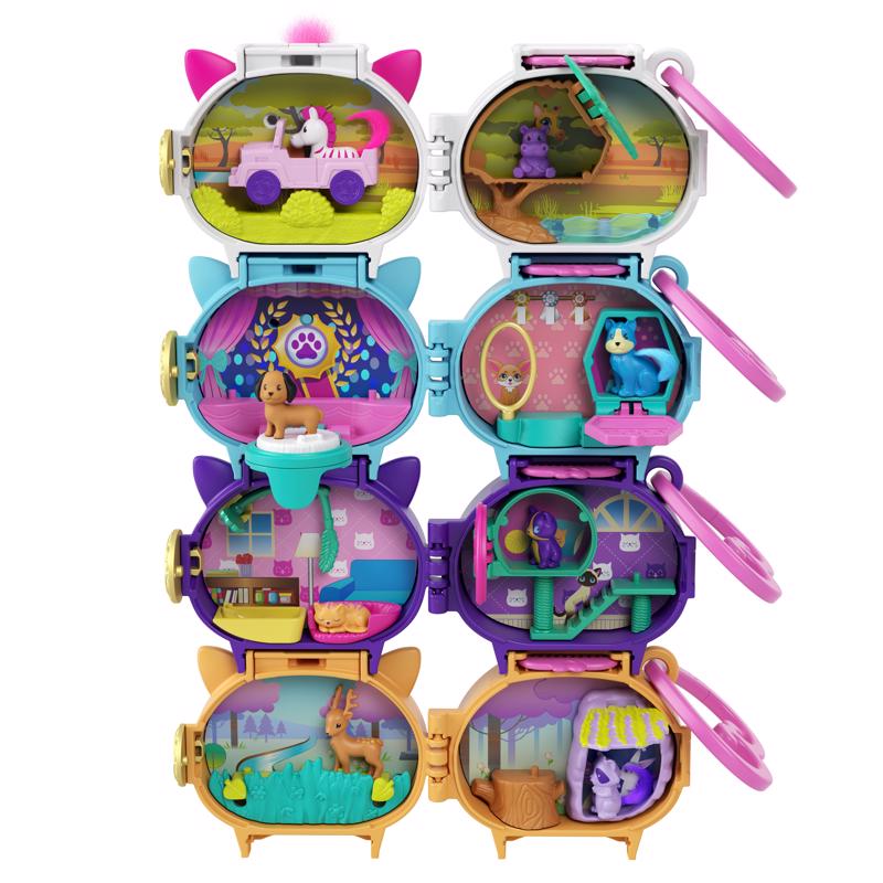 Mattel Polly Pocket Mini World of Pets Multicolored